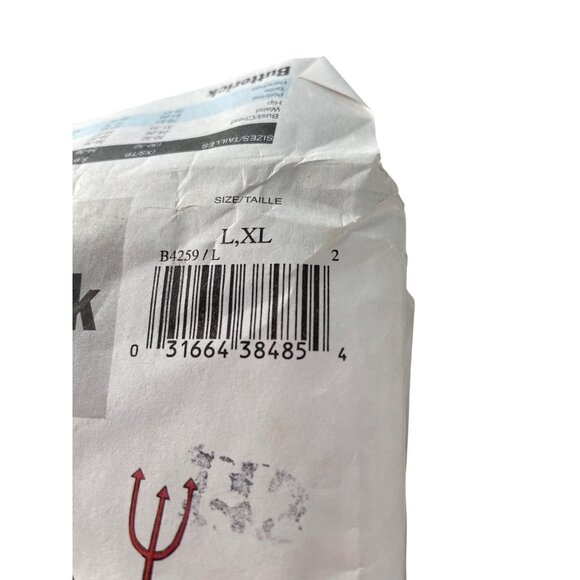 Butterick B4259 Unisex Costume Pattern Size Large XL Capes Cloaks Devil UNCUT - Picture 2 of 6